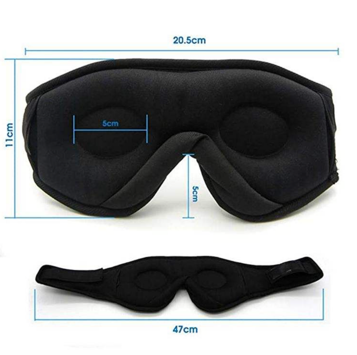 2026 Wireless Bluetooth Sleep Mask with Bone Conduction Headphones