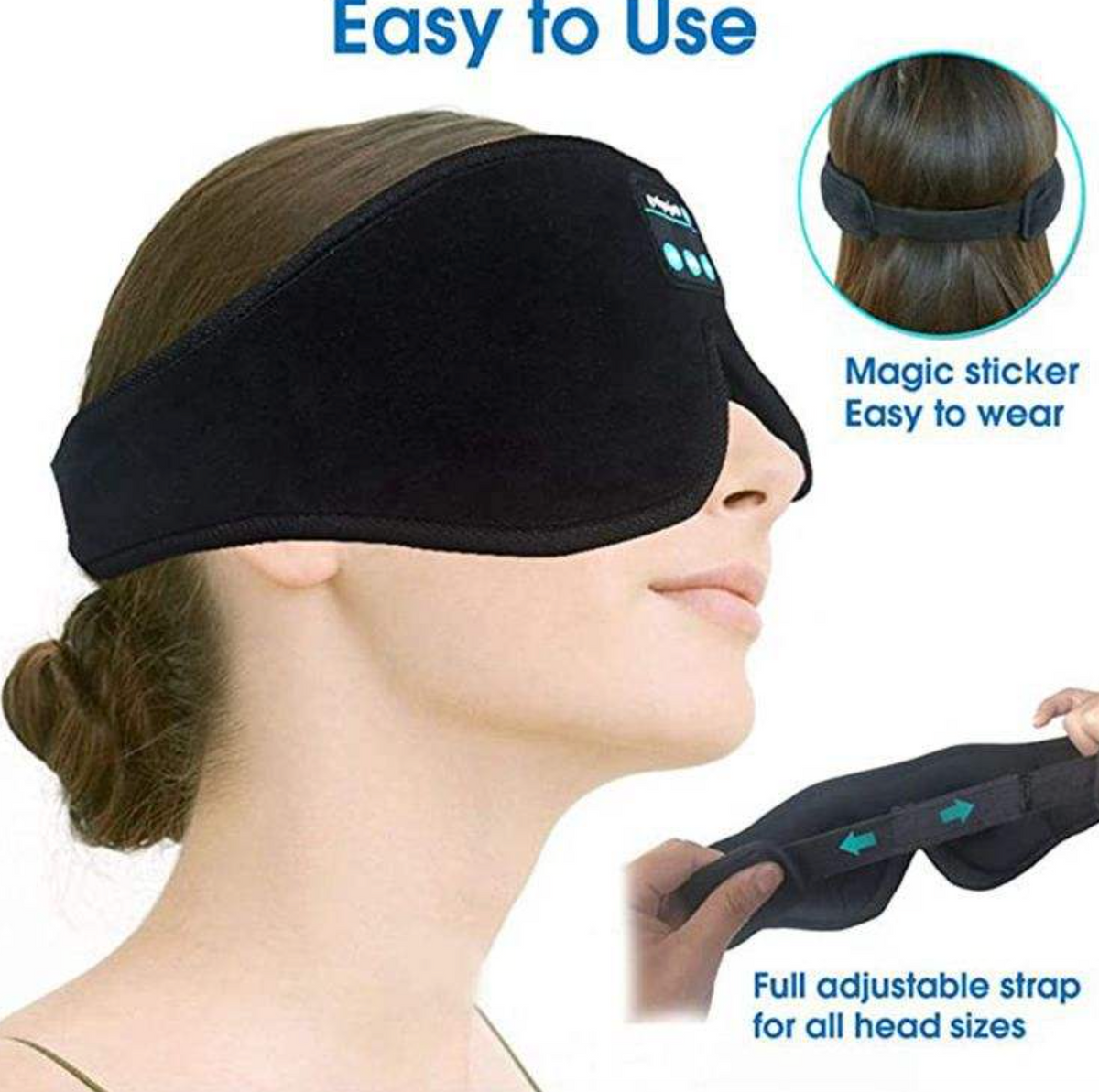 2026 Wireless Bluetooth Sleep Mask with Bone Conduction Headphones