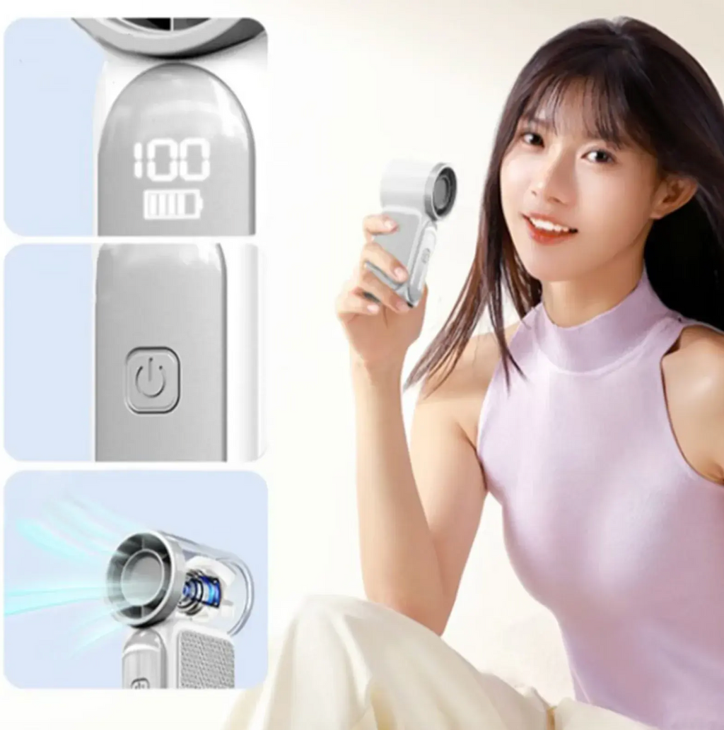 X688 Portable Turbo Mini Fan – 100-Speed Adjustable High