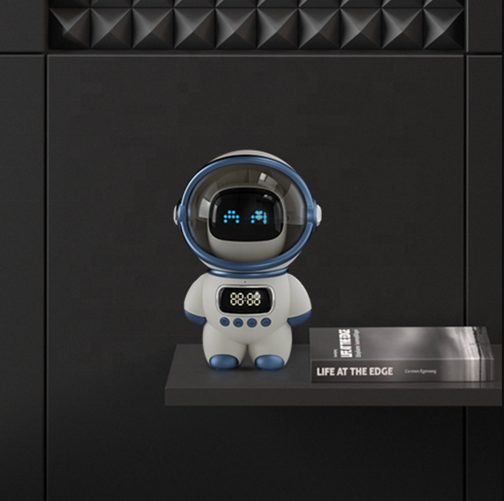 Creative Spaceman AI Smart Speaker Alarm Clock with FM Radio,