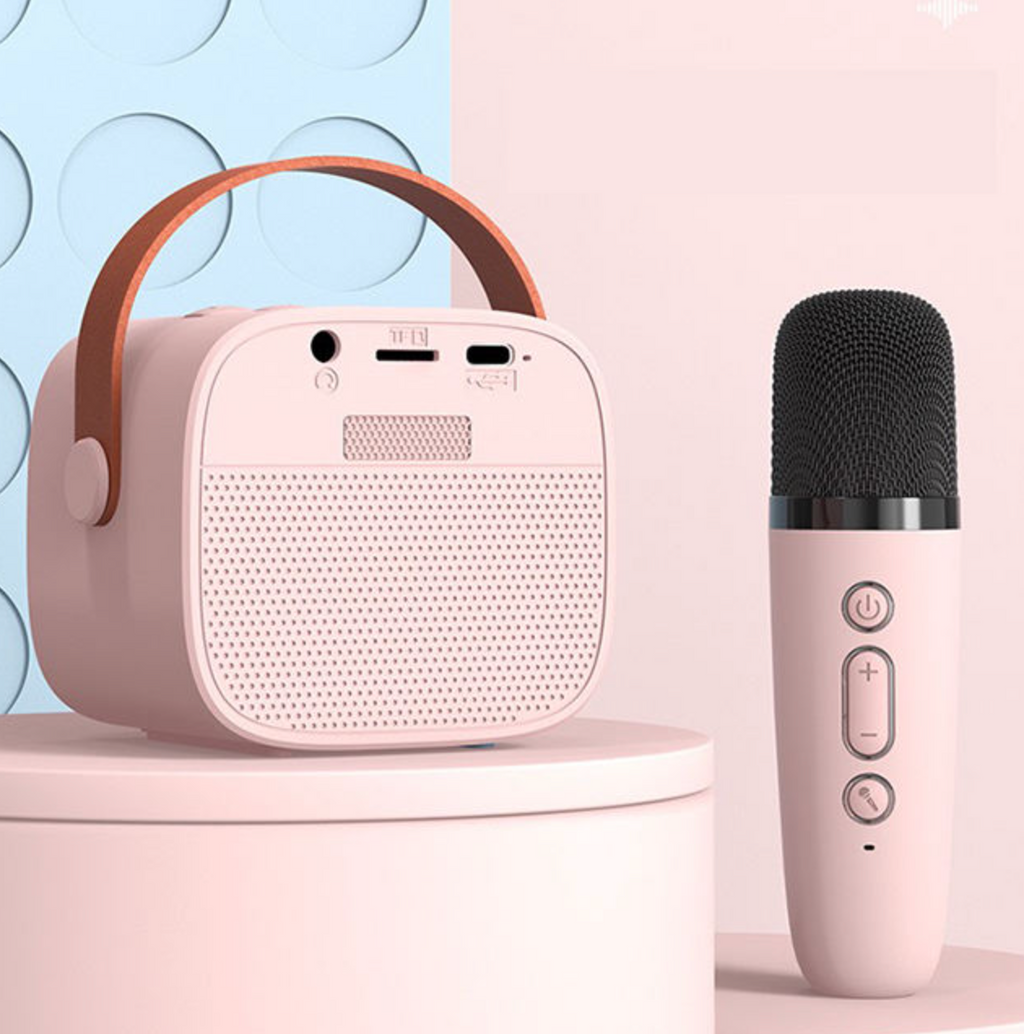 Mini Karaoke Bluetooth Speaker with Microphone