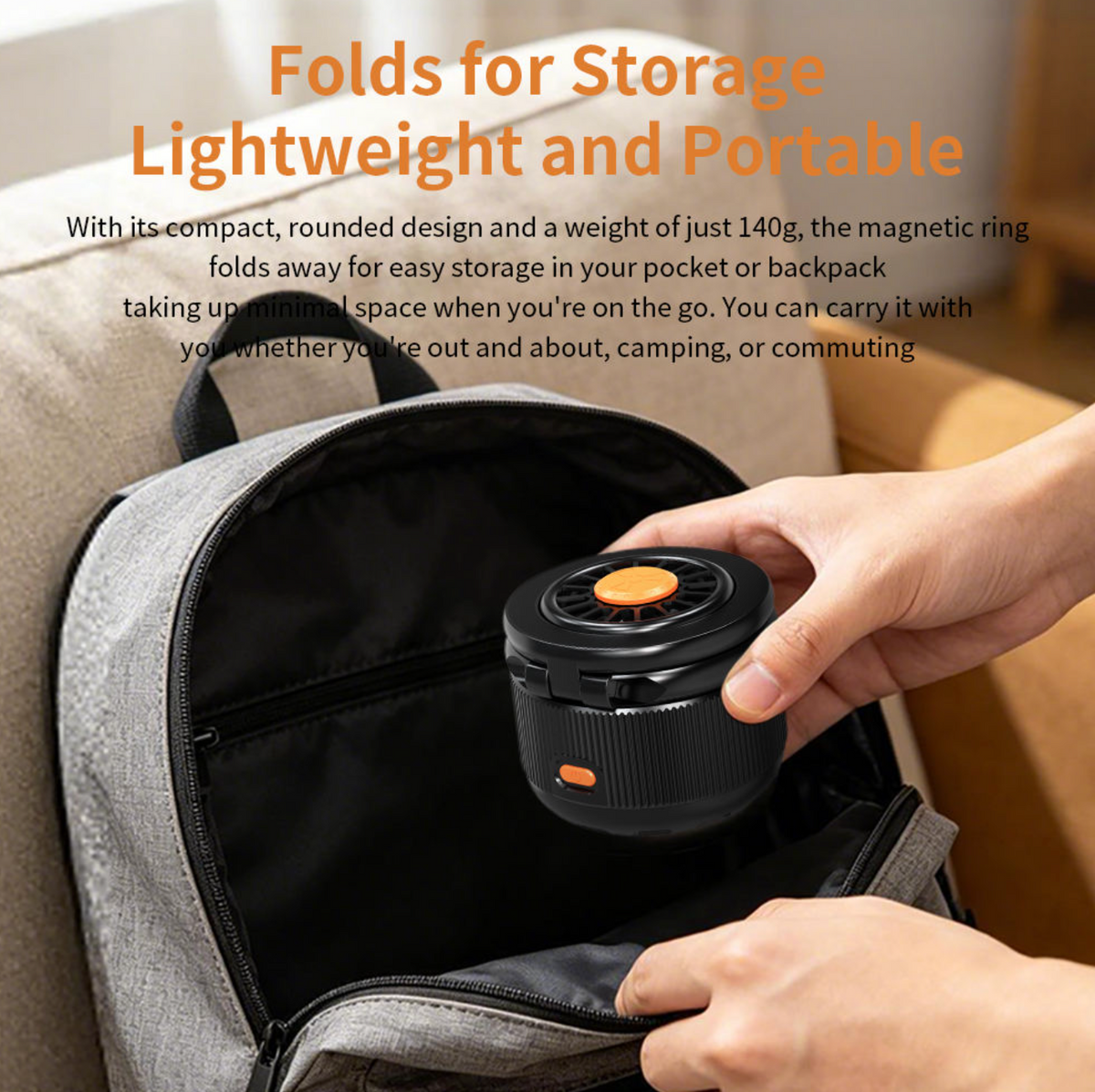 Magnetic Rotatable Bluetooth Speaker with Foldable Phone Stand, Gyro Fidget Toy & RGB Lights